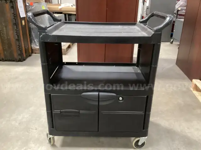 Plastic Rolling Cart.