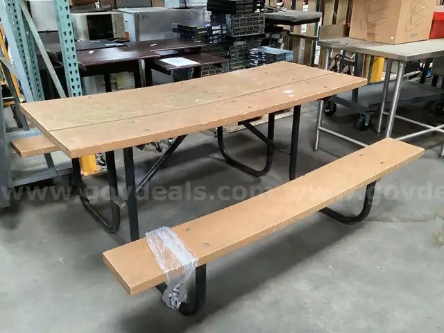 Picnic Table and 2 - Benches.