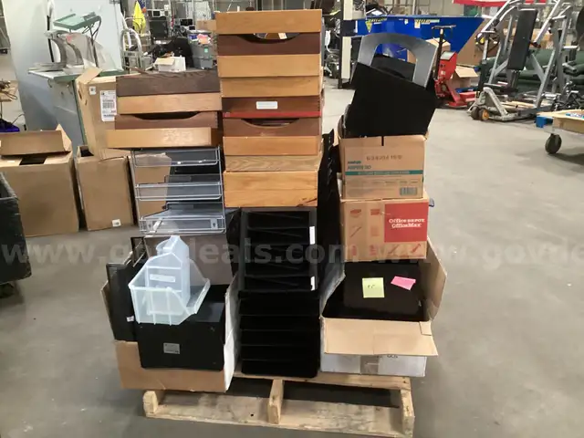 Pallet of Office Organizers.