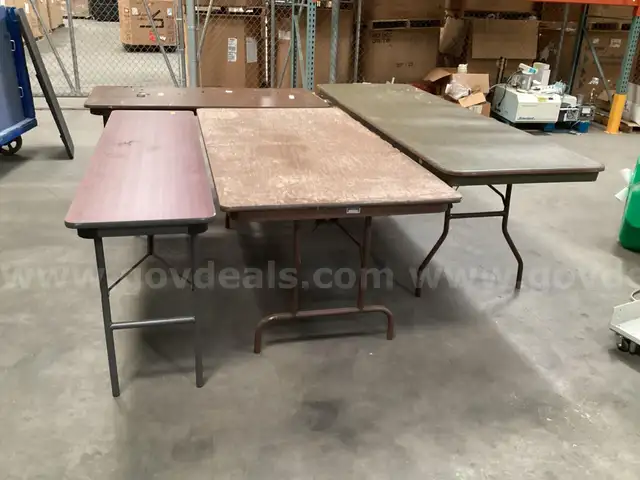 4 - Folding Tables.(Various sizes)