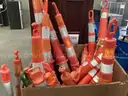 Gaylord of Traffic Cones. (No Bottom Weights)