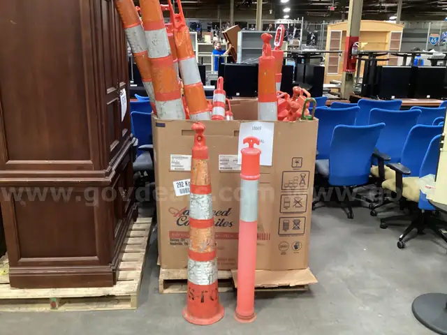 Gaylord of Traffic Cones. (No Bottom Weights)