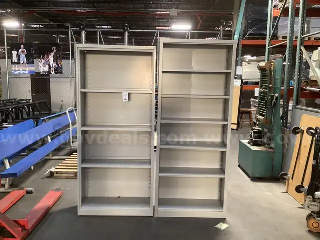 2 - Metal Bookcases