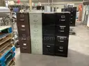 4 - 4 Drawer Filing Cabinets.
