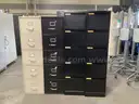 4 - 5 Drawer Filing Cabinets.