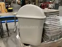 Gaylord of Unknown Amount of Refuse Bins and Matching Lids.