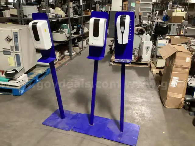 3 - Hand Sanitizer Stands