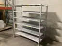 Rolling Galvanized Metal Shelf.