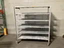 Rolling Galvanized Metal Shelf.