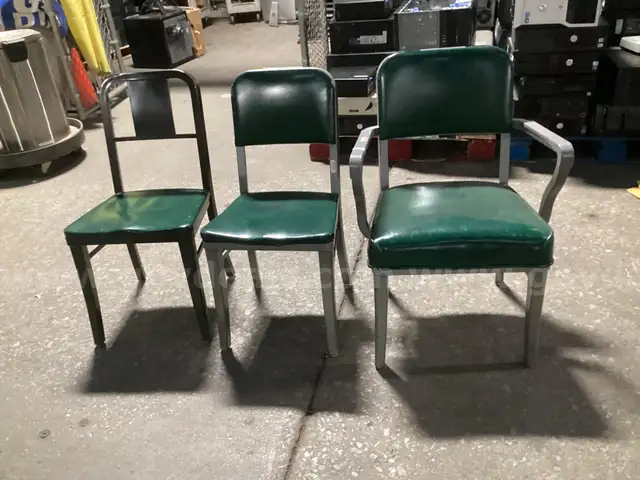 3 - vintage Steelcase Chairs