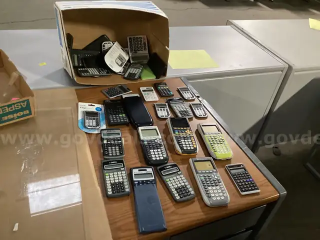 Collection of Hand Held Calculators