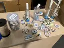 Box of Beach Themed Decorations