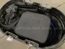 Rolling Case Contains Mobile Exhibit Stand