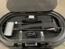 Rolling Case Contains Mobile Exhibit Stand