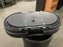 Rolling Case Contains Mobile Exhibit Stand