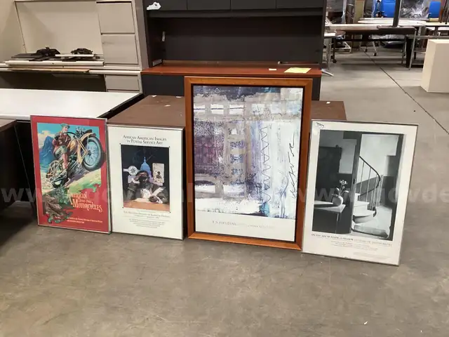 4 - Framed Pieces of Wall Hanging Art.(Various Sizes)