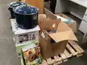 Partial Pallet of Home Canning Supplies and Cookbooks.