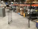 Rolling Wire Rack w/Commit To It Illuminated Sign.