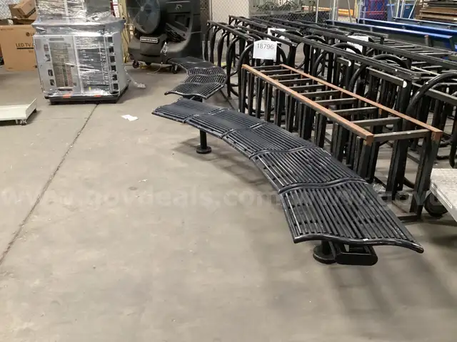 2 - Metal Outdoor Benches