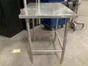 Stainless Steel table.