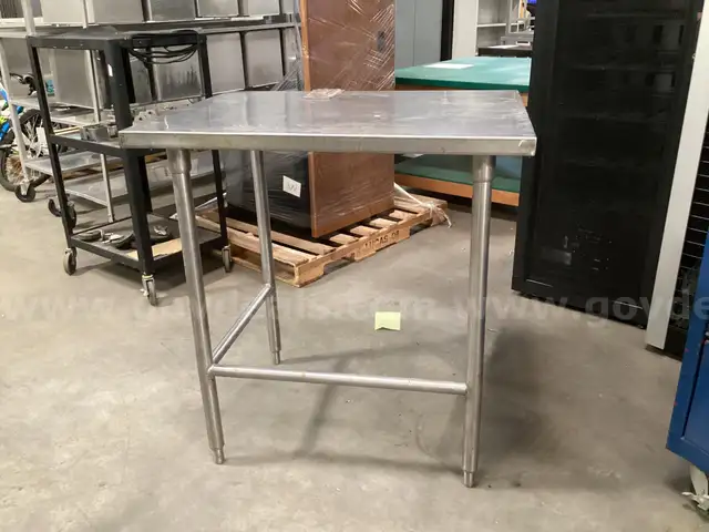 Stainless Steel table.
