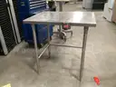 Stainless Steel table.