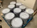 10 - Partial 5 - Gallon Buckets of Paint.