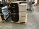 4 - 3 Drawer Filing Cabinets.