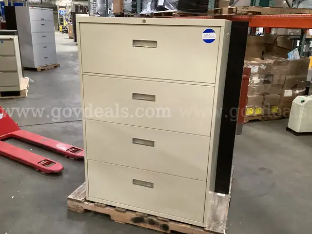 2 - 4 Drawer Lateral Filing Cabinets.