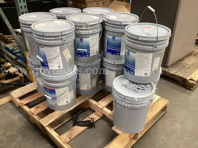 15 - Partial 5 - Gallon Buckets of Used Paint.(Assorted Colors)