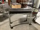 Rolling Stainless Steel Prep Table.