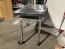Rolling Stainless Steel Prep Table.