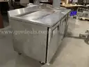 True Stainless Steel Freezer Prep Table
