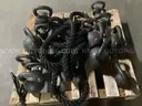 Assortment of Kettle Bells and Battle  Rope