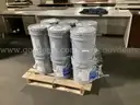 12 - Partial 5 - Gallon Buckets of Paint.