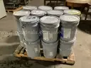 20 - Partial 5 - Gallon Buckets of Paint.