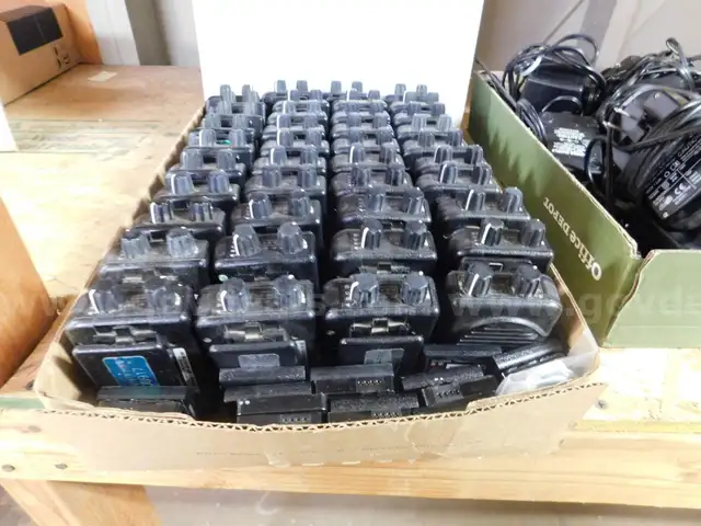 Motorola MINITOR V, single or 2 channel, VHF, Pagers, includes batteries, rechargeable bases and adapters'