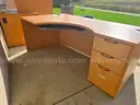Monticello Maple Office Desks with Left Hand corner configuration