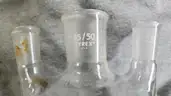 PYREX Glass 3000mL 3-Neck Morton Style Round Bottom Flask