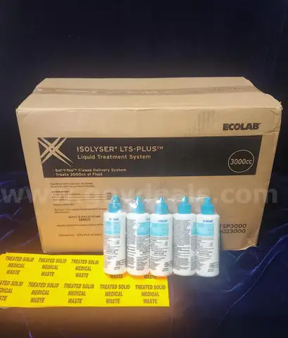 CASE 100 bottles ECOLAB ISOLYSER LTS-PLUS