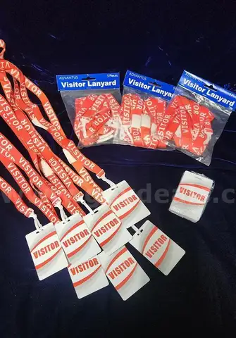 (22) Visitor Lanyards and Badges