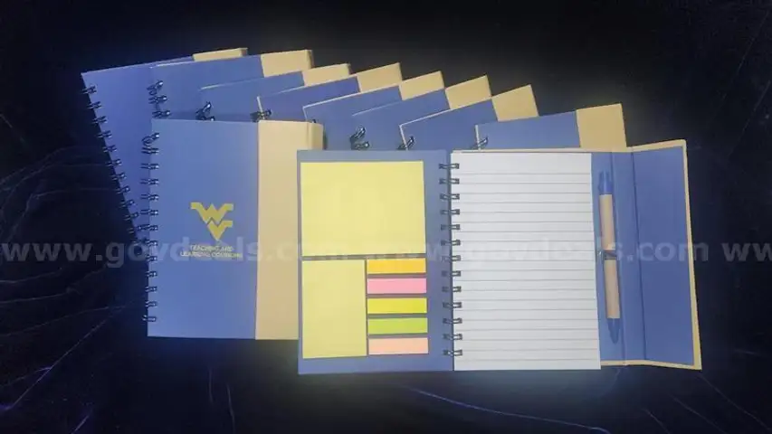 Set of (10) WVU notebooks