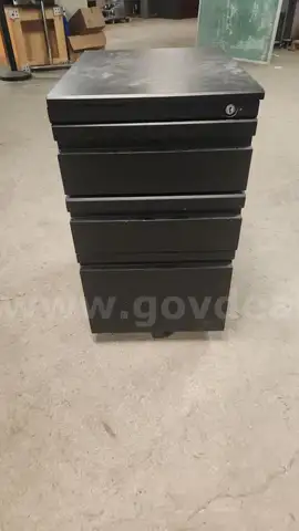 Small filing cabinet on wheels