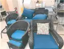 6 Piece outdoor wicker set