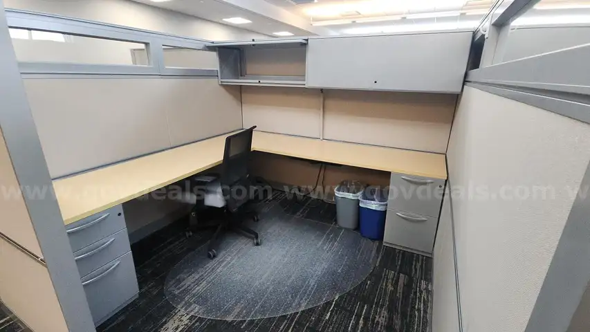 7 Complete Office Cubicle Units