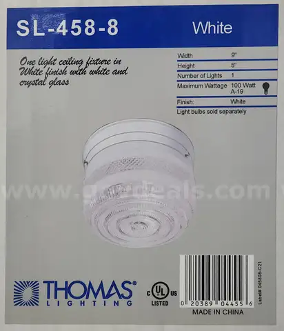 (6) Thomas Lighting Fixtures. NEW IN BOX