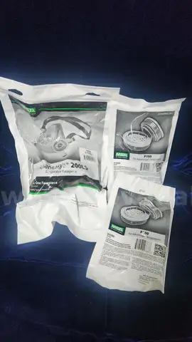 PPE. (1) Advantage 200LS  Respirator Facepiece, (2pks) P100 Respirator Cartridges