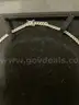 14kt white gold cuban link diamond necklace