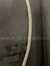 14kt white gold cuban link diamond necklace