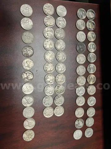 Lot of 55 US Nickels from 1930&#x27;s through 2010&#x27;s